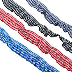 2cm Καρό Σούρα Ελαστική Ταινία για DIY Ραπτική Χειροτεχνία Διακόσμηση Ρούχων 4τμχ