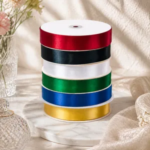 Nastro in Raso di Poliestere Tinta Unita Per Confezione Regalo Decorazione Pasticceria Festa Artigianato e Accessori per Cucito