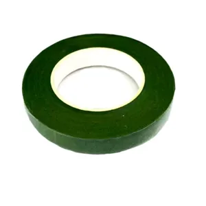 Ruban adhésif floral vert pour le bricolage, emballage de tiges de fleurs et art floral.