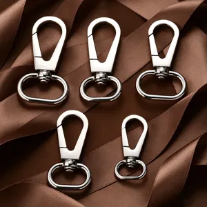 Stainless Steel DIY Bag Accessories Swivel Snap Hook Key Chain Hardware Metal Rotating Buckle