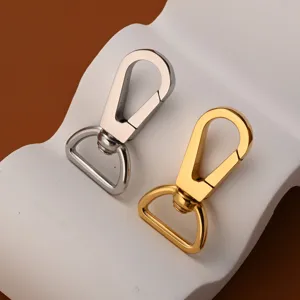 Edelstahl Metall Karabinerhaken Taschen Zubehör Gold und Silber Schlüsselring DIY Teile