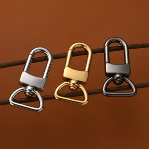 Set di moschettoni in metallo inossidabile girevoli per borse accessori ferramenta