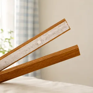 Wooden magnetic poster hanger frame for kids art prints, scroll artwork, and painting display.