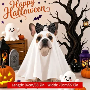 Halloween animale domestico fantasma costume mantello per gatti cani divertente vacanza cosplay