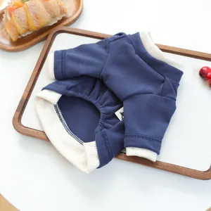 Schattig huisdier hond herfst winter onderhemd kleine pup blauw gebreide kleding comfortabel