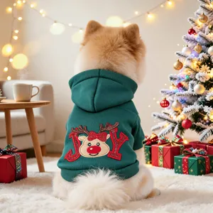 Simpatico maglione natalizio per cani, vestiti caldi per animali domestici, vestito renna