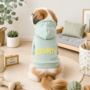 Felpa con Cappuccio per Cani Animali Domestici Cani Di Piccola Taglia Autunno Primavera Felpa Stampa Lettere Carina Abbigliamento Casual Vestiti per Cuccioli