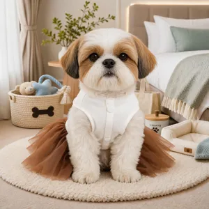 Hübsches Haustier Hund Prinzessin Tütü Kleid Frühling Sommer Welpe Mesh Rock Kleidung Outfit
