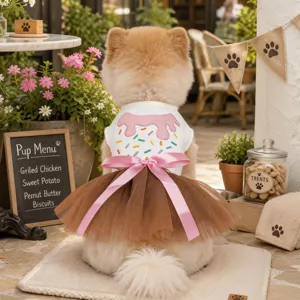 Haustier Hund Katze Kleid Prinzessin Mesh Tutu Rock Sommer Süße Welpen Kleidung Schleife Kleidung Für Kleine Hunde Haustiere