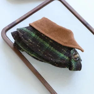 Elegante mantellina per animali domestici autunno inverno colletto velluto tweed cani gatti