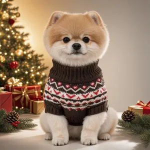 Pet Dog Christmas Sweater Warm Knit Pullover Winter Outfit Puppy Clothes Cute Snowflake Elk Apparel For Small Medium Dogs