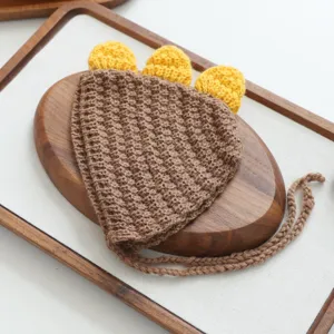 Joli bonnet tricoté dinosaure pour animal de compagnie petit chien chat hiver doux fil.