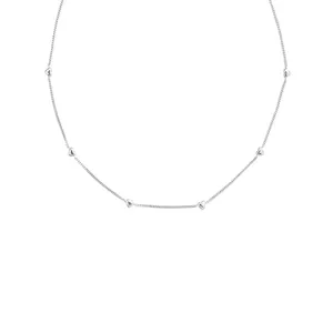 Collier ras de cou en argent S925 avec coeurs, bijou minimaliste pour femme chic