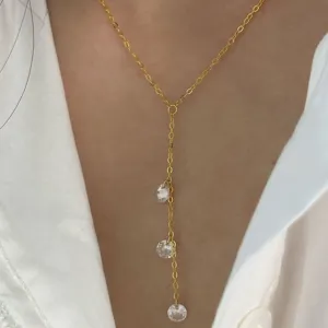 Collier tassel larme de sirène en argent sterling S925 chaîne clavicule élégante