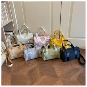 Multicolor casual nylon reistas grote capaciteit dagelijkse schoudertas dames.