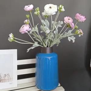 Artificial Peony Flower Stem Fake Silk Floral Arrangement For Nordic Home Decor Wedding Party Photography Prop