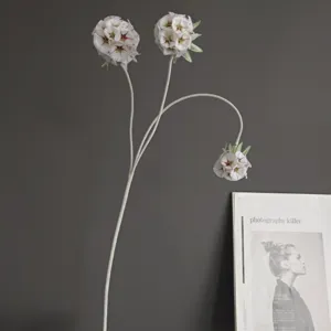 Branche de fleur de roue de moulin floquée artificielle déco nordique accessoire photo fausse fleur