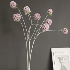 Fleur floquée artificielle branche unique décoration maison nordique accessoire arrangement détail