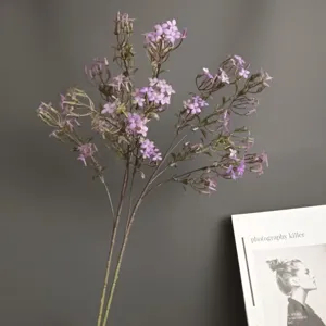 Fleur de Lilas Artificielle Branche Unique Plante en Plastique Maison Nordique Hôtel Mariage Arrangement Floral Décoration