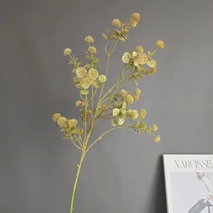 Künstlicher Beeren Zweig Deko Kunstblumen Blumenarrangement für Hochzeit Heimtextilien