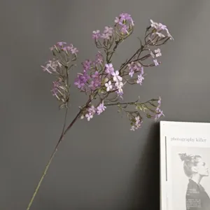 Branche de lilas artificiel fleur violette pour deco maison nordique mariage hotel