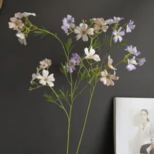 Fiore di Crisantemo in Seta Artificiale Stelo Singolo Piante Finte per Decorazioni per la Casa Interni ed Esterni Oggetti di Scena Fotografici