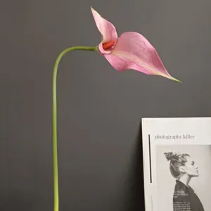 Kunstblume EVA doppelkopf Calla Lilie Detailansicht, nordische Heimdekor Blumendekoration.