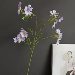 stelo di fiore viola artificiale finta pianta decorazione interni oggetto per bella scena