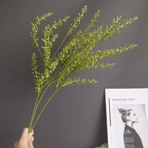 Artificial fruit branch green berry spray for Nordic home decor floral arrangement DIY design