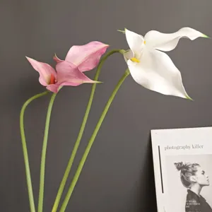Künstliche Calla Lilie EVA Doppelblume Nordische Heimdeko Hochzeit Tischdekoration