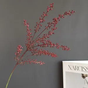 Artificial berry branch simulation fruit stem for home decor wedding floral party design.