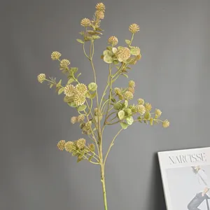 Künstlicher Beerenzweig Eukalyptus Blumenstiel für Heimdekoration Inneneinrichtung