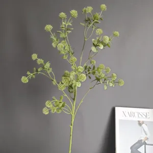 Künstlicher grüner Fruchtzweig, simulierte Beeren-Blumenstiele, ideal für Heimdeko-Design.