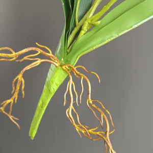Radice di orchidea artificiale dettaglio primo piano per decorazione floreale matrimonio
