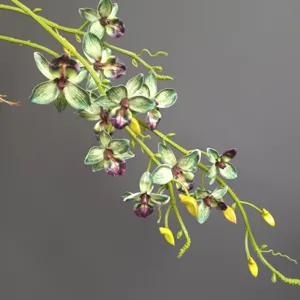 Ghirlanda di orchidee artificiali decorazione floreale realistica per casa, hotel e matrimonio.