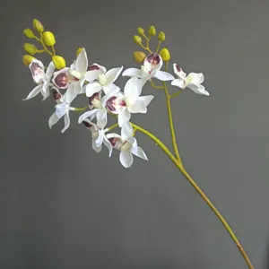 Ramo di fiori di orchidea farfalla artificiale per decorazione casa matrimonio floreale