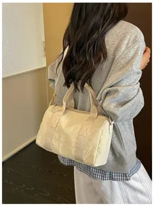 Versatile commuting travel bag, large capacity crossbody bag, stylish womens shoulder handbag