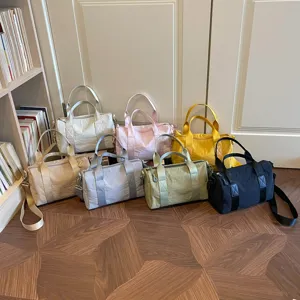 Casual commuter travel bag large capacity crossbody fashion women handbag lightweight solid shoulder bag