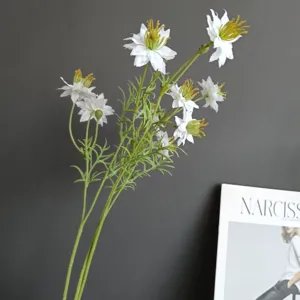 Artificial wildflower daisy chamomile home decor plants for living room interior styling