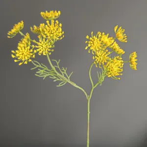 Artificial fennel lace flower detail shot, perfect for modern home decor and floral arrangements.