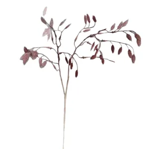 Artificial oat grass branch fake plant greenery stem for home decor floral arrangement design supply