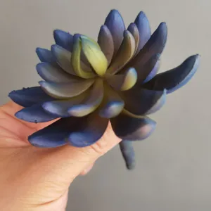 Künstliche weiche Sukkulente künstliche Echeveria grüne Bonsai für Heim Desktop Dekor.