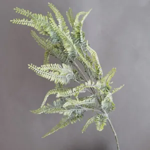 Artificial green fern leaf branch simulation plant for home decoration wedding floral decor design