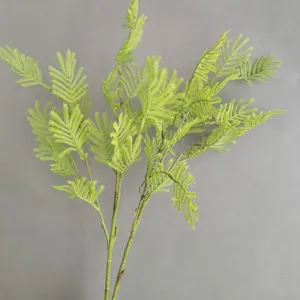Artificial green fern leaf plant branch, perfect for home decor, floral arrangement, and DIY.