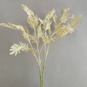 Artificial simulation fern leaf branch for home decor, wedding floral arrangement detail.