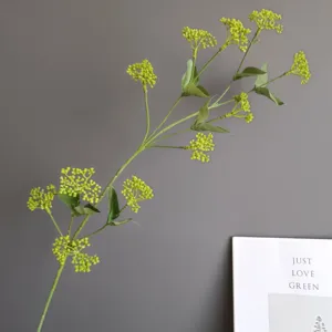 Künstlicher grüne Beeren Zweig Deko künstliche Frucht Stiel für Blumen Anordnung