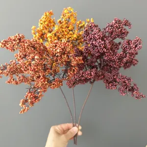 Rami di bacche in schiuma artificiale decorazione autunnale per matrimonio composizione