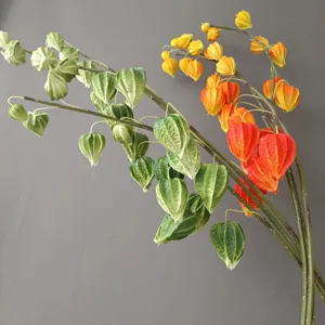 Branche de lanterne chinoise artificielle en PU réaliste pour la décoration intérieure.