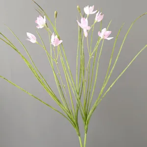 Artificial Silk Flower Stems Fake Orchid Flower For Home Decor Wedding Party Photography Props Pastoral Style