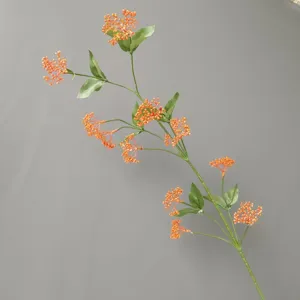 Künstlicher Orangenbeeren Zweig für Heimdekoration, Hochzeitsblumengestaltung Weihnachtsdesign.